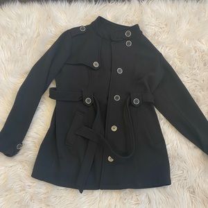 Motherhood Maternity Black Trench Jacket